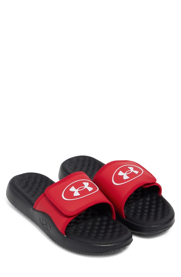 アンダーアーマー メンズ シューズ サンダル Under Armour Ignite Pro 8 Slide Sandal 600 Red レッド｜ReVida 店