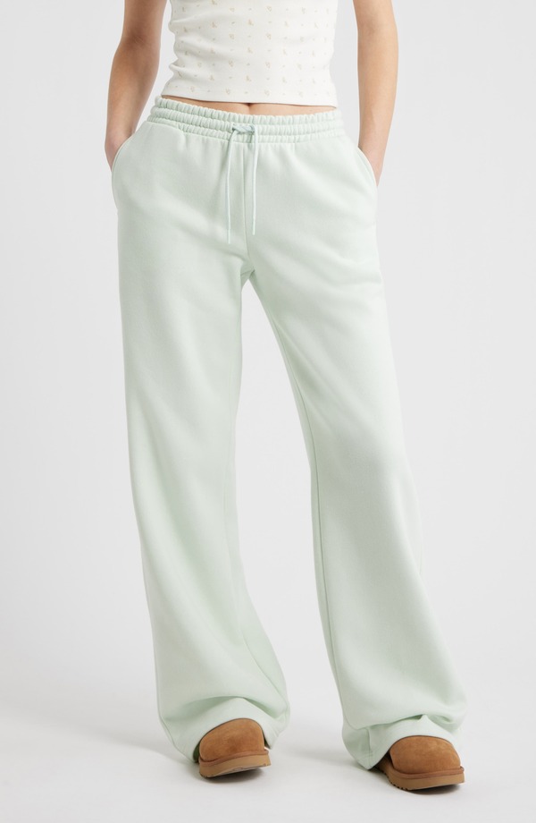 ビーピー レディース ボトムス レギンス ワイドレッグ パンツ スウェットパンツ BP. Baggy Wide Leg Sweatpants Green Cloud グリーン