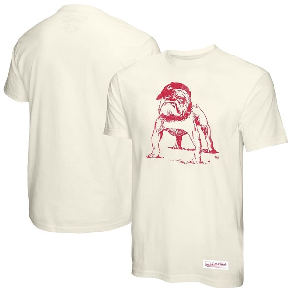 ミッチェル&ネス メンズ トップス Tシャツ ヴィンテージ Men's Mitchell & Ness Cream Georgia Bulldogs Vintage Tone T-Shirt Cream クリーム｜ReVida 店 10,786円