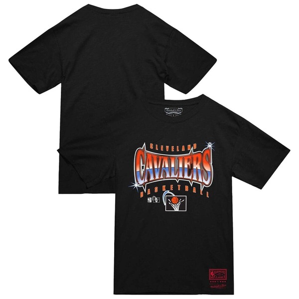 ミッチェル&ネス メンズ トップス Tシャツ Men's Mitchell & Ness Black Cleveland Cavaliers Worldwide Collection Glow Up T-Shirt Black ブラック｜ReVida 店