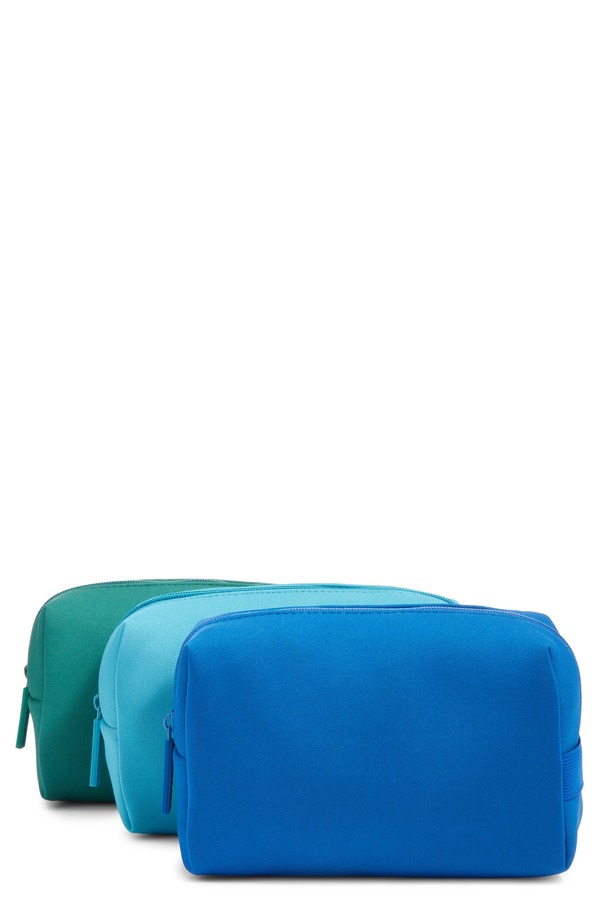 バウブルバー レディース アクセサリー 財布 BaubleBar Take It Away Set of 3 Storage Pouches Blue ブルー｜ReVida 店