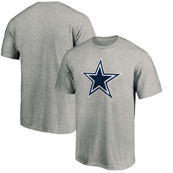 ファナティクス メンズ トップス Tシャツ ロゴ Men's Fanatics Heather Gray Dallas Cowboys Primary Logo T-Shirt Heather Gray グレー