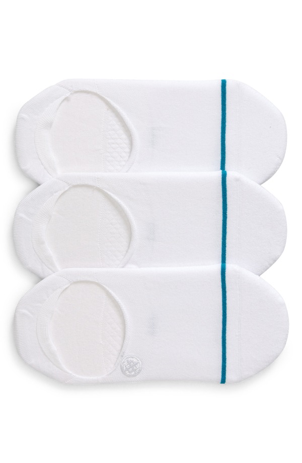 スタンス メンズ アンダーウェア 靴下 Stance Icon 3-Pack No-Show Liner Socks White ホワイト