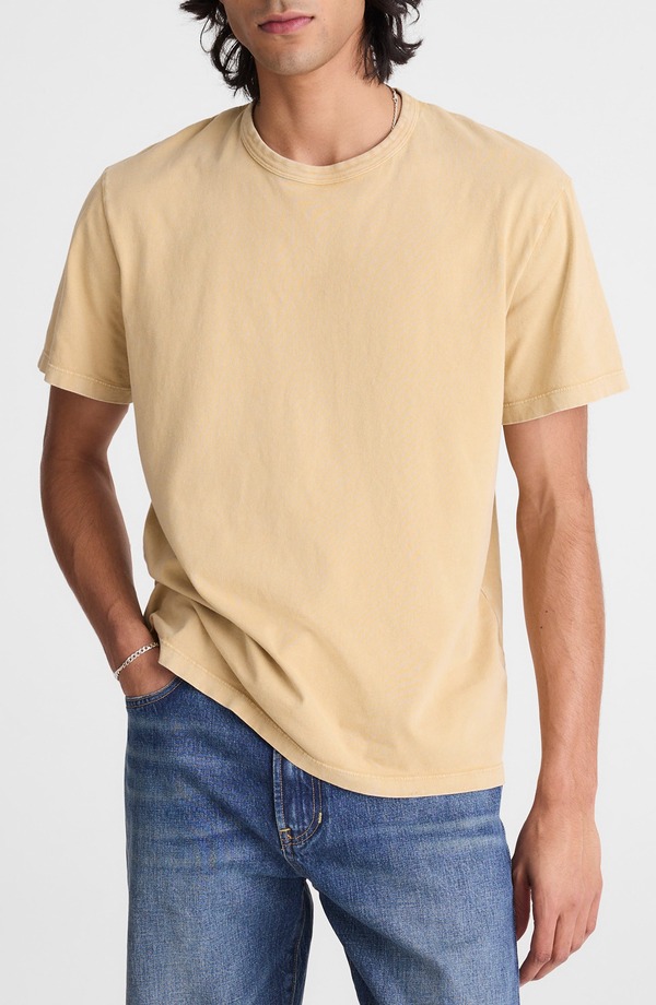 メイドウェル メンズ トップス Tシャツ コットン Madewell Allday Garment Dyed Cotton T-Shirt Distant Dune