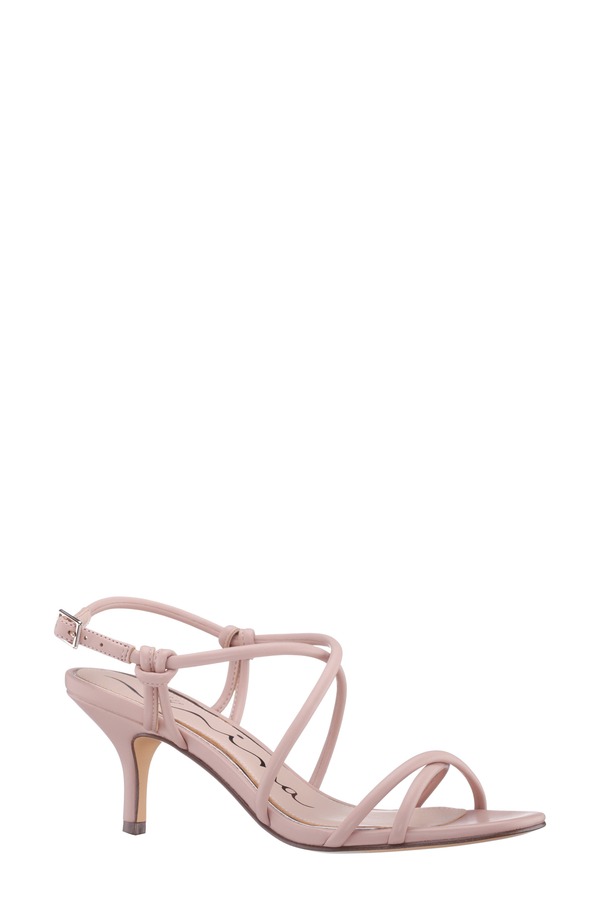 ニナ レディース シューズ 踵 サンダル Nina Bright Slingback Sandalight Beige ベージュ