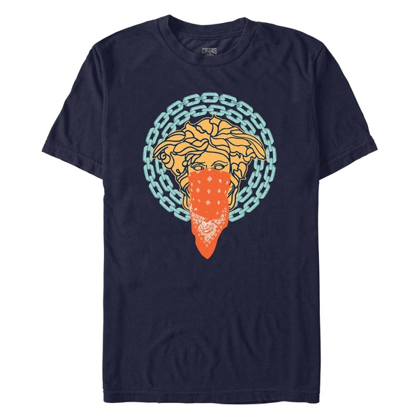 クルークスアンドキャッスル メンズ トップス Tシャツ グラフィック Men's Crooks & Castles Medusa Blue Chains Graphic T-Shirt Navy Blue ネイビー 6,986円