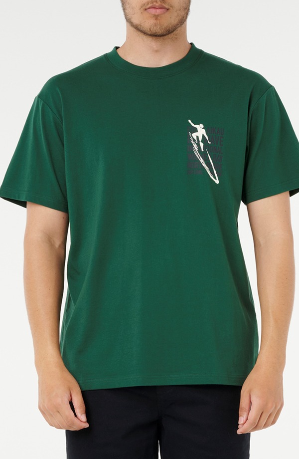 リップカール メンズ トップス Tシャツ グラフィック Rip Curl Eddie Would Go Petro Graphic T-Shirt Green グリーン