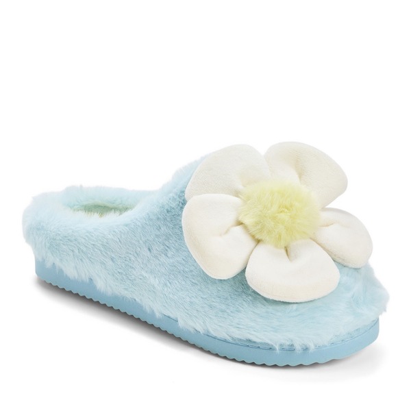 ディアフォームズ レディース シューズ サンダル DEARFOAMS Rosie Furry Icon Clog Slipper Blue Wash ブルー