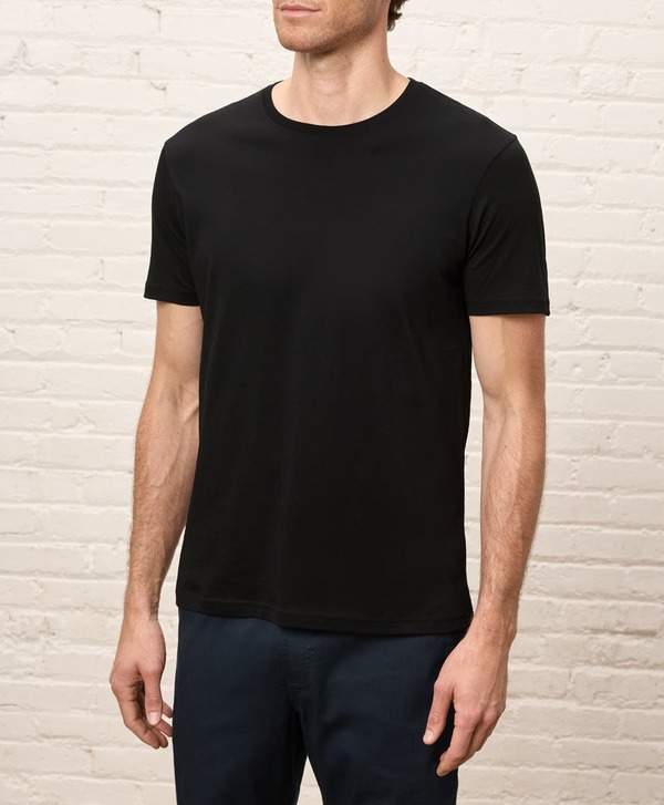 パクト メンズ トップス Tシャツ クルーネック コットン Pact Organicotton Menoftspun Essential Crewneck Tee Black ブラック