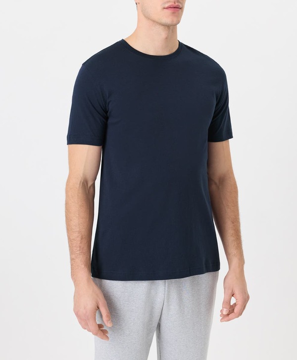 パクト メンズ トップス Tシャツ クルーネック コットン Pact Organicotton Menoftspun Essential Crewneck Tee Navy ネイビー