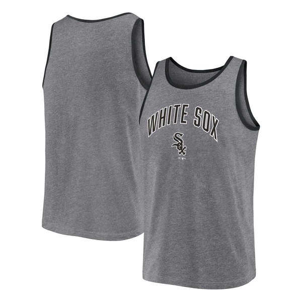 ファナティクス メンズ トップス プルオーバー Men\u0027s Fanatics Branded Heather Gray Chicago White Sox Primary Tank Top Heather Gray 薄墨色