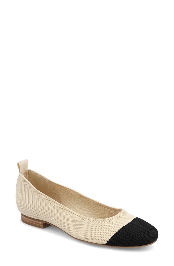 ミア レディース シューズ パンプス ニット MIA Raisa Stretch Knit Flat Sand/ Black ブラック