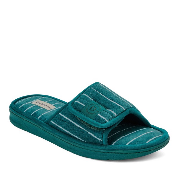 ディアフォームズ メンズ シューズ サンダル パイル DEARFOAMS Collin Terry Adjustable Shower Slide Slipper Dark Fern|ReVida 店