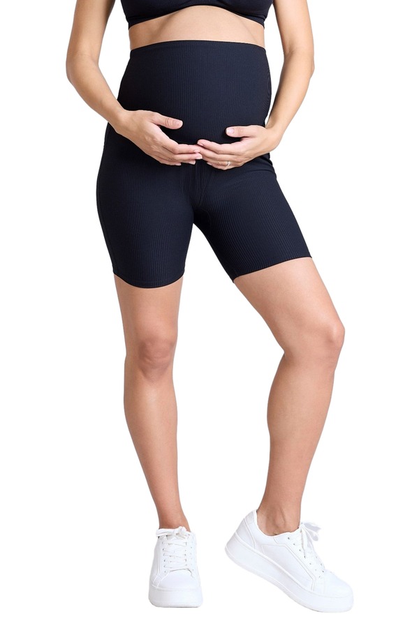 マザーフッドマタニティー レディース ボトムス ハーフパンツ・ショーツ リブ MOTHERHOOD MATERNITY 6 1/2\
