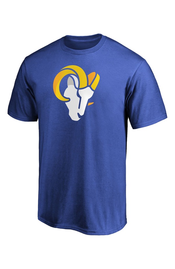 ファナティクス メンズ トップス Tシャツ ロゴ Men's Fanatics Branded Royalos Angeles Rams Primary Logo Team T-Shirt Royal