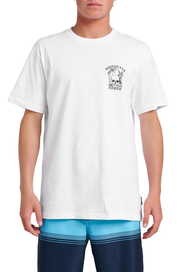 クイックシルバー メンズ トップス Tシャツ グラフィック Quiksilver Hawaii Hula Dance Graphic T-Shirt White ホワイト 8,840円
