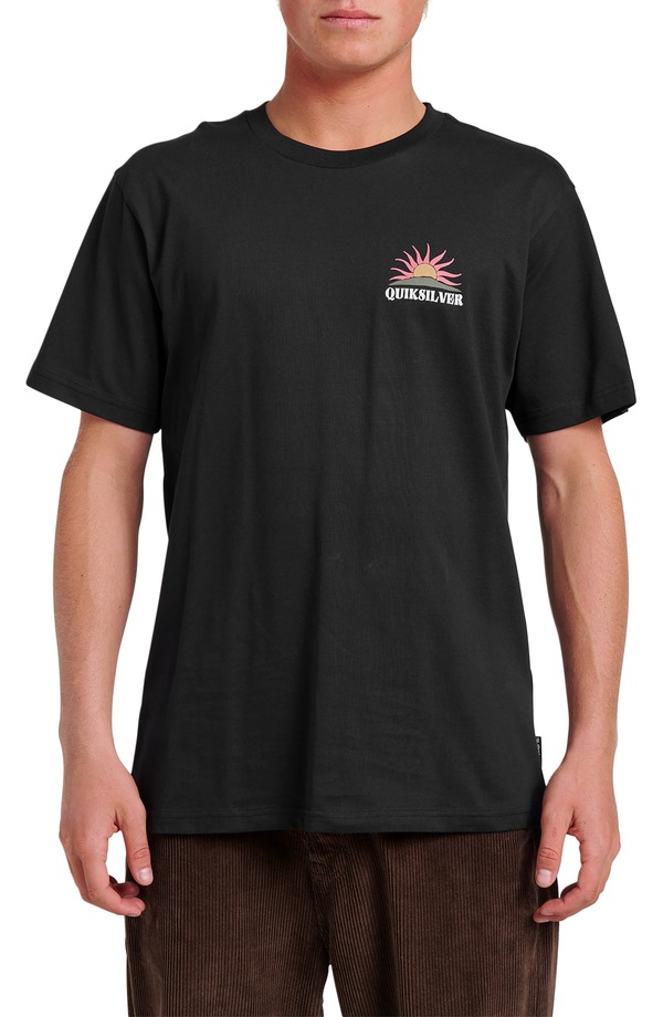クイックシルバー メンズ トップス Tシャツ グラフィック Quiksilver Dawn Patrol Graphic T-Shirt Black ブラック