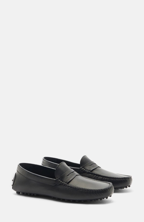 スカロッソ メンズ シューズ SCAROSSO Michael Driving Shoes Black - Calf 黒いこと