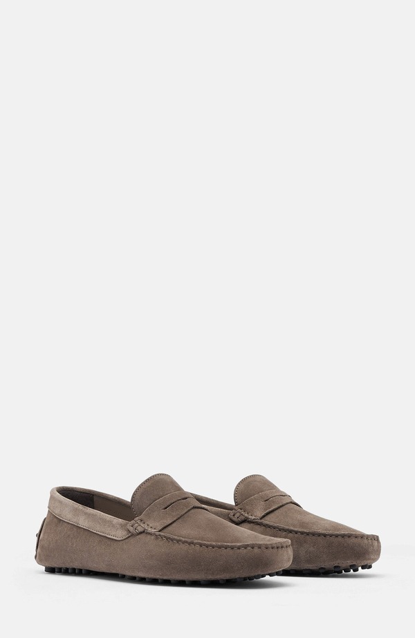 スカロッソ メンズ シューズ SCAROSSO Michael Driving Shoes Taupe - Suede トープ