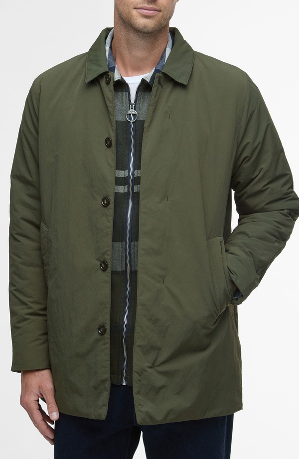 バブアー メンズ アウター ジャケット・ブルゾン Barbour Wadded Lorden Waterproof Jacket Olive オリーブ