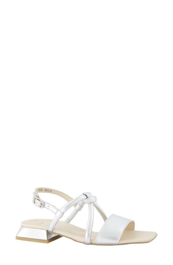 極点・緑であること レディース シューズ 踵 サンダル Paul Green Dream Square Toe Slingback Sandalu Metallic Future メタリック