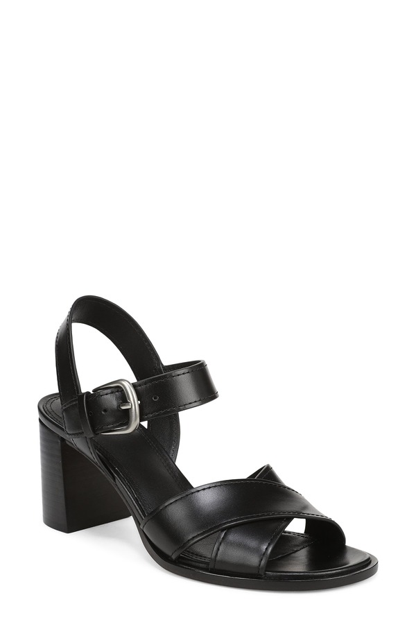 ヴィンス レディース シューズ 踵 サンダル アンクル Vince Salmankle Strap Sandal Black 黒いこと