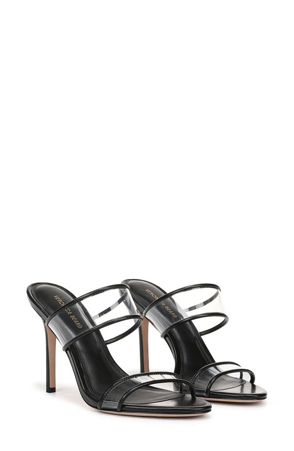 ヴェロニカ ベアード レディース シューズ ヒール サンダル Veronica Beard Asha Sandal Clear/ Black ブラック