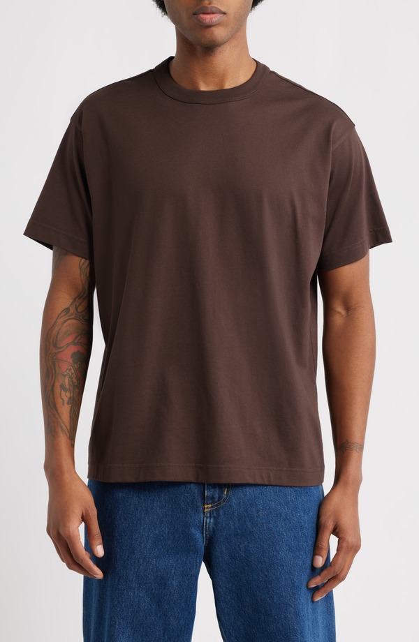 ビーピー メンズ トップス Tシャツ クルーネック BP. Core Crewneck T-Shirt Brown Coffee ブラウン