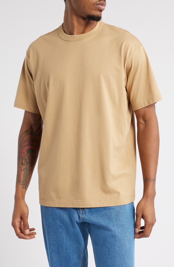 ビーピー メンズ トップス Tシャツ クルーネック BP. Core Crewneck T-Shirtan Cartouche タン