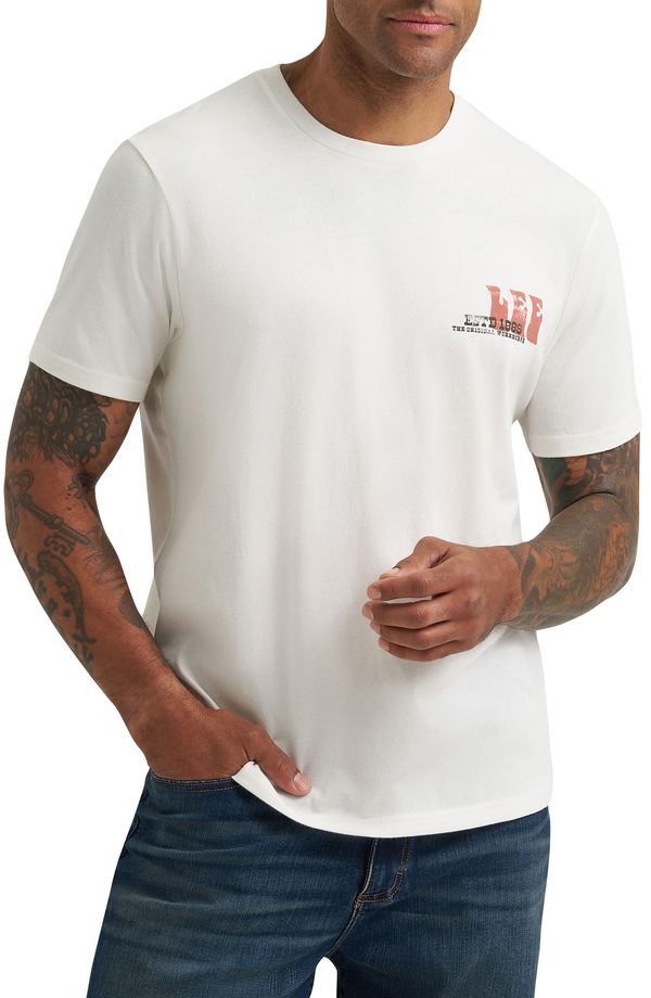 リー メンズ トップス Tシャツ ロゴ グラフィック Lee Logo Graphic T-Shirt Marshmallow
