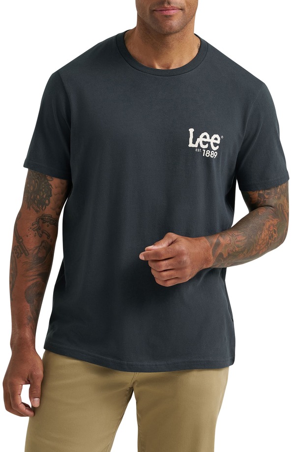 リー メンズ トップス Tシャツ ロゴ グラフィック Lee Logo Graphic T-Shirt Washed Black ブラック