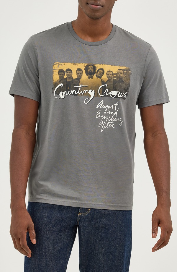 ラングラー メンズ トップス Tシャツ グラフィック Wrangler Counting Crows Graphic T-Shirt Pewter ピューター