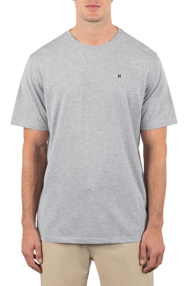 ハーレー メンズ トップス Tシャツ ロゴ Hurley Icon Logo T-Shirt Dark Grey Heather グレー