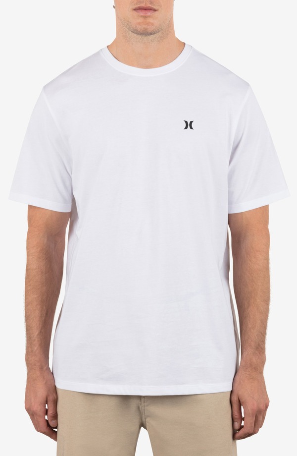 ハーレー メンズ トップス Tシャツ ロゴ Hurley Icon Logo T-Shirt White ホワイト