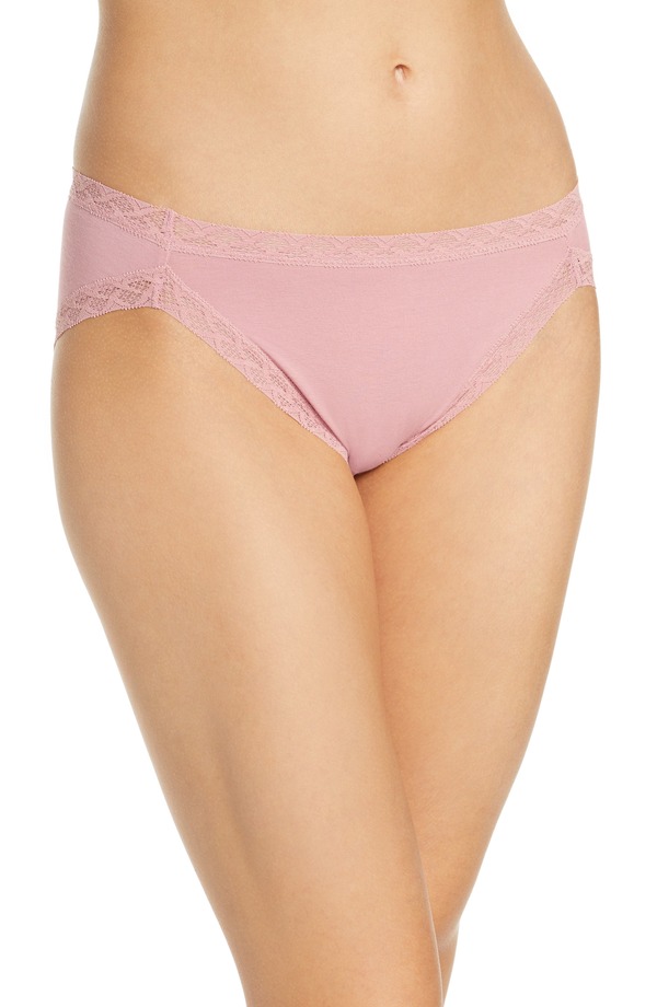 ナトリ レディース アンダー御召しもの ズボン下 綿織物 Natori Bliss Cotton French Cut Briefs Frose