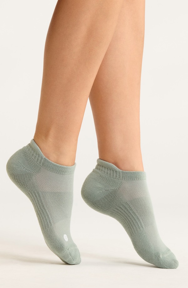 ゼラ レディース アンダーウェア 靴下 アンクル Zella 3-Pack Tab Ankle Socks Green Lilypad グリーン 5,825円