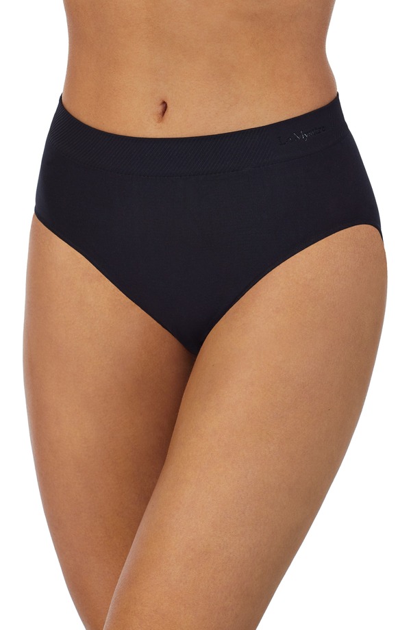 レミストレディース アンダー御召しもの ズボン下 Le Mystre Seamless Comfort Briefs Black 黒いこと