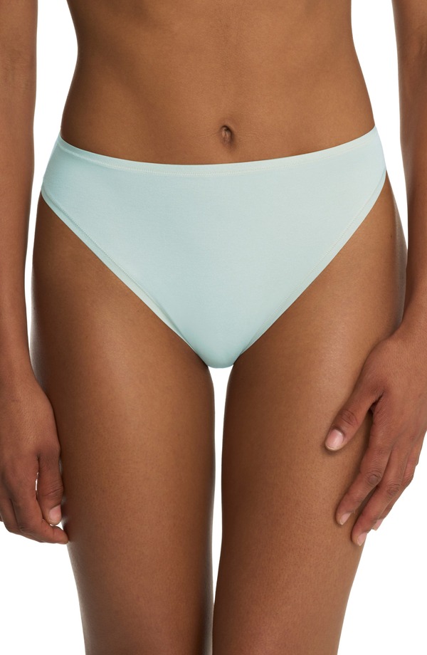 ナトリ レディース アンダーウェア パンツ コットン Natori Bliss Bare Cotton High Cut Briefs Cloud Green グリーン