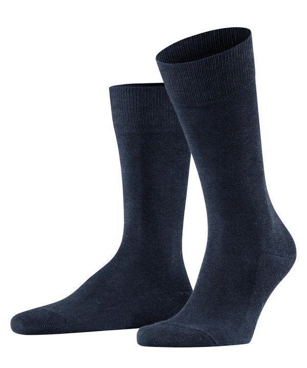ファルケ メンズ アンダーウェア 靴下 コットン Falke Family Sustainable Cotton Socks Navy Melange ネイビー