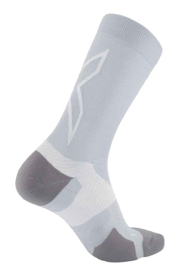 2XU レディース アンダーお召しもの ソックス 2XU Vectr Light Cushion Crew Socks Harbor Mist/White 白いこと