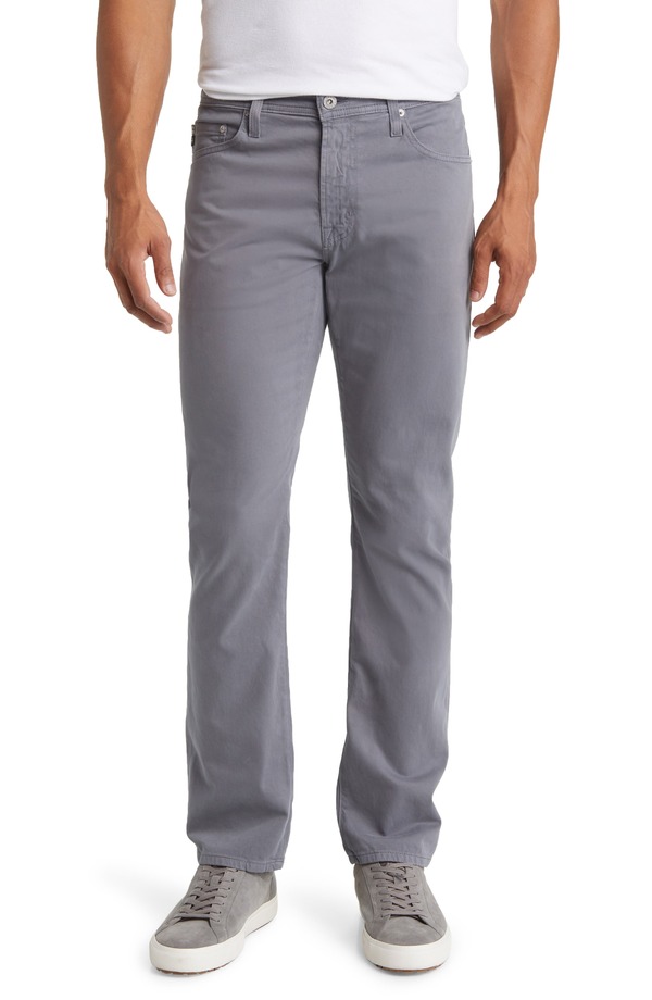 エージー メンズ ボトムス カジュアルパンツ Tシャツ AG Everett Stretch Sateen Slim Straight Pants Granite Grey グレー