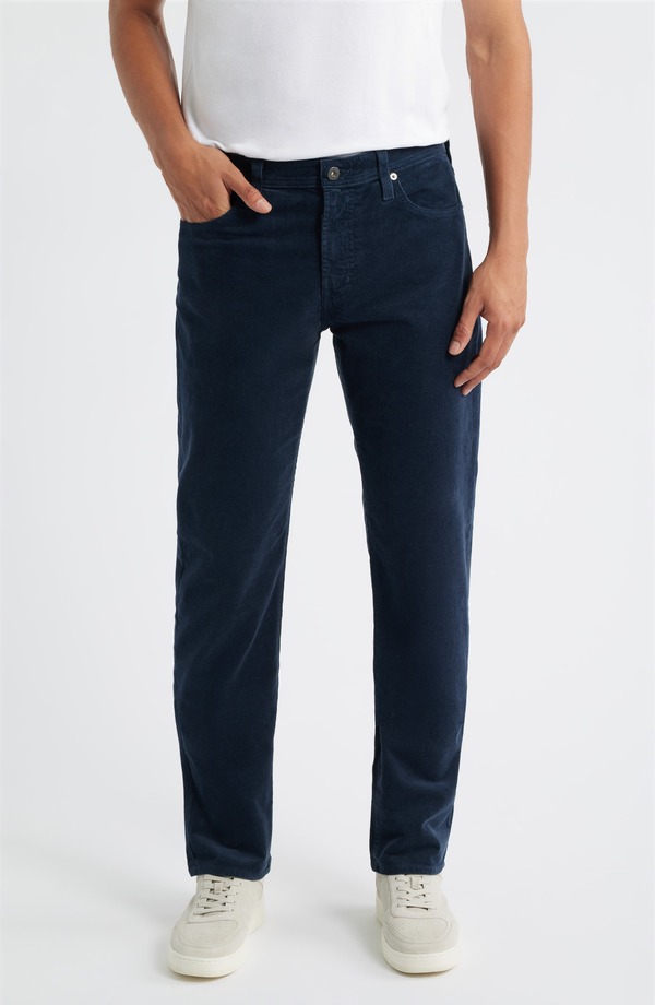 エージー メンズ ボトムス カジュアルパンツ ストレート コーデュロイ AG Everett Straight Leg Corduroy Pants Midnight Chateau