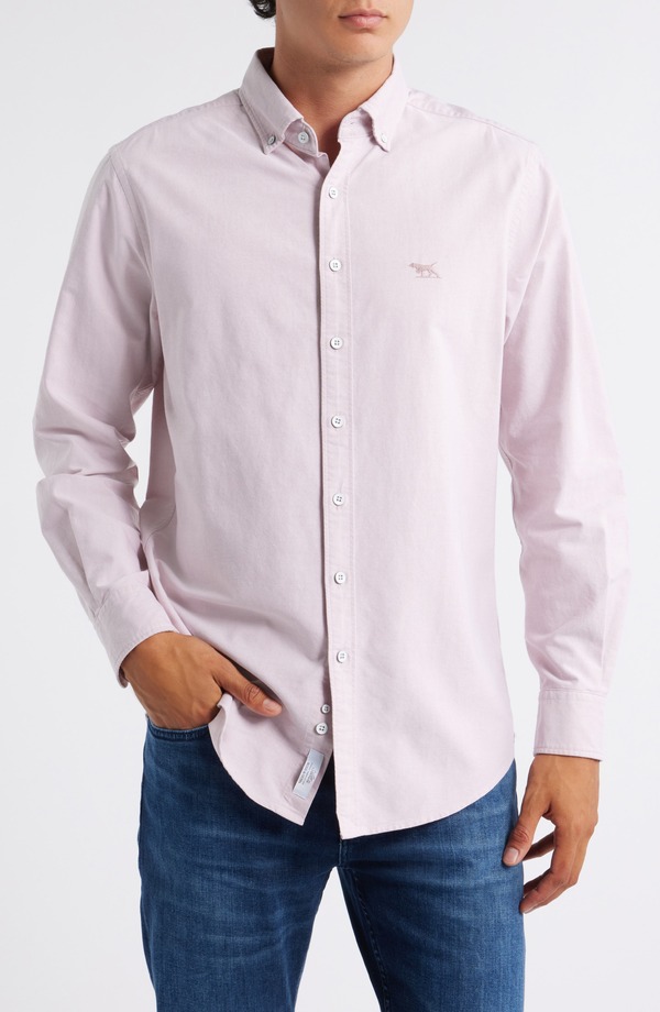 ロッドアンドグン メンズ トップス シャツ ダウン Rodd & Gunnorth Island Solid Button-Down Shirt Blush ブラッシュ