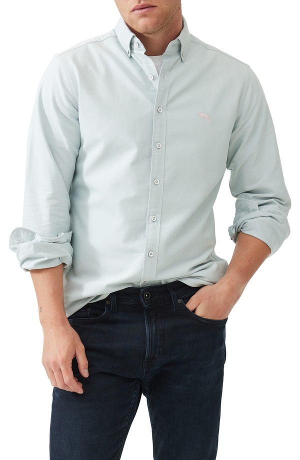 ロッドアンドグン メンズ トップス シャツ ダウン Rodd & Gunnorth Island Solid Button-Down Shirt Sage セージ