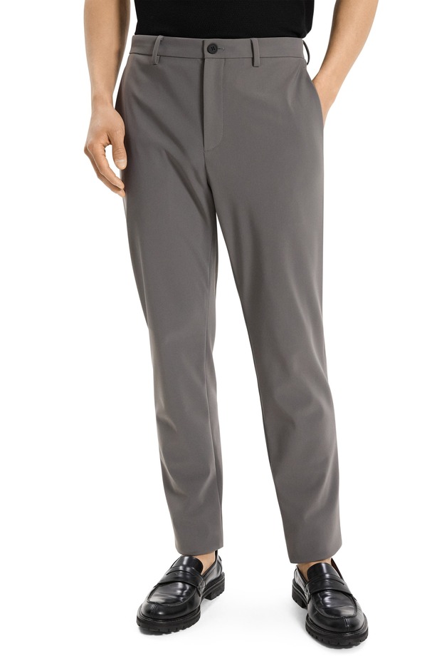 セオリー メンズ ボトムス カジュアルパンツ ニット Theory Zaine Precision Ponte Knit Pants Carbon - Bax