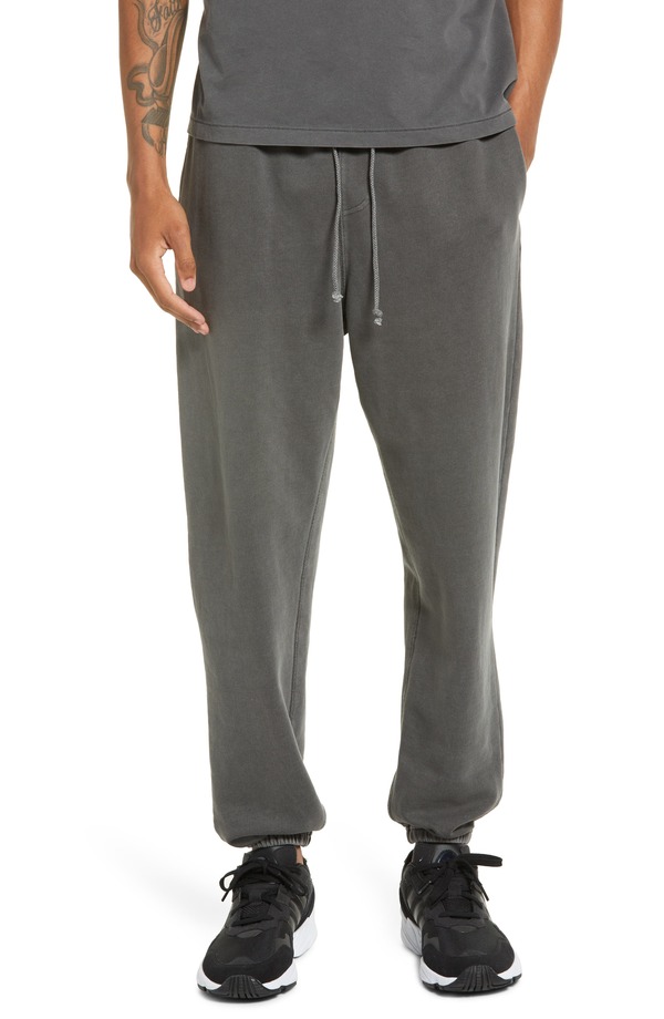 エルウッド メンズ ボトムス カジュアルパンツ パイル スウェットパンツ コットン Elwood Core Organicotton Brushed Terry Sweatpants Grey グレー