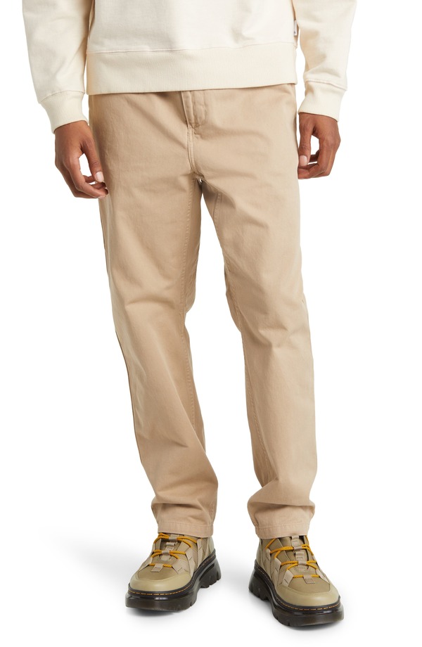 カーハート メンズ ボトムス カジュアルパンツ ストレート Carhartt Work In Progress Flint Straight Leg Twill Pants Wall Garment Dyed