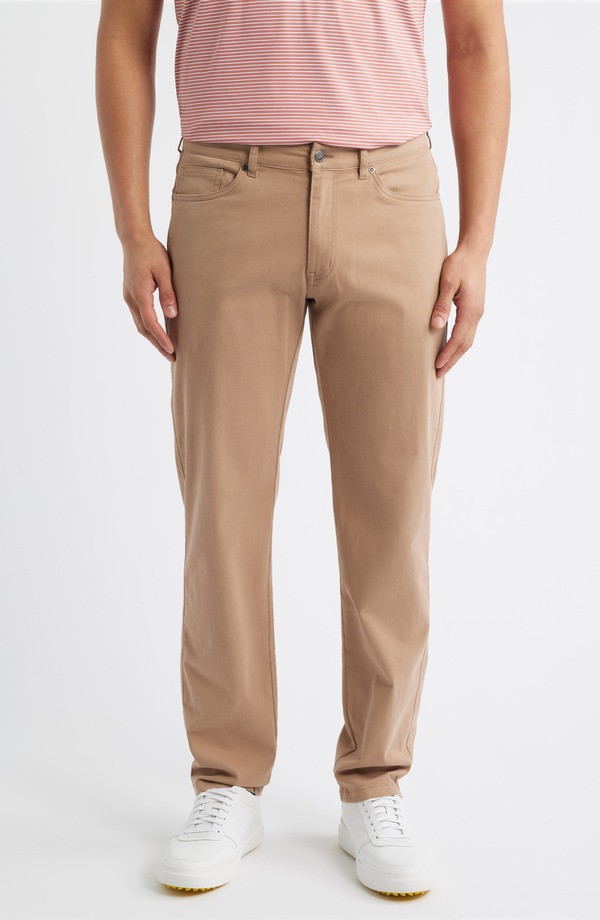 ピーター・ミラー メンズ ボトムス カジュアルパンツ Tシャツ Peter Millar Signature Stretch Sateen Pants Camel キャメル