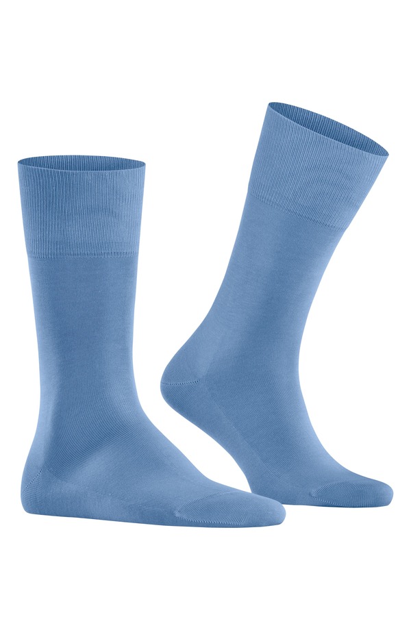 ファルケ メンズ アンダーウェア 靴下 コットン Falke Tiagorganicotton Dressocks Cornflower