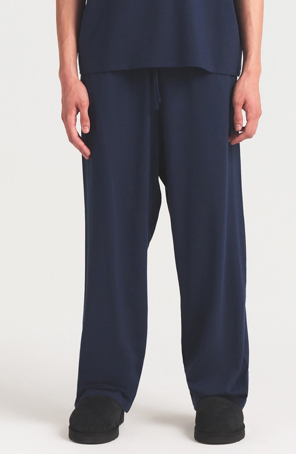 スキムズ メンズ ボトムス カジュアルパンツ ストレート SKIMStraight Leg Stretch Lounge Pants Navy ネイビー